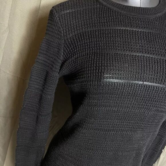 Duffy NWOT Wool Blend Black Long Sleeve Womens Sweater Shirt Top Size Small - Picture 4 of 6